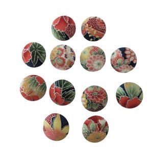 Boutons à coudre Rubis 20 mm